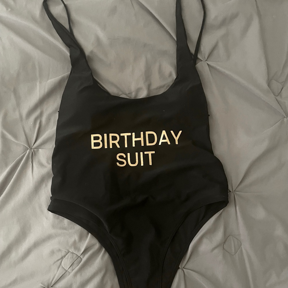 One piece birthday suit